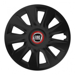 17 STRATOS RR black kerékközép-sapka Fiat számára (fekete)