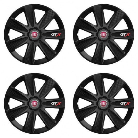 Kerékabrosz Fiat (piros) 14 GTX CARBON black