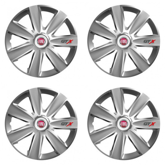 Kupak a Fiat (piros) 14 GTX CARBON silver