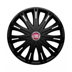 Alufelni sapkák a Fiat (piros) 14 SPARK BLACK1 számára