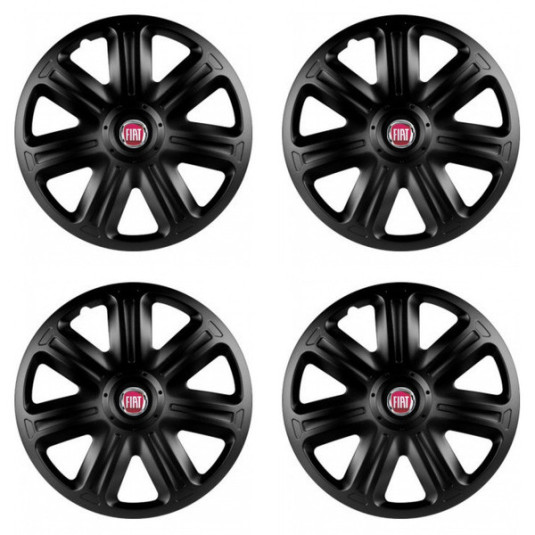 Kupak Fiat-hoz (piros) 14 COMFORT BLACK