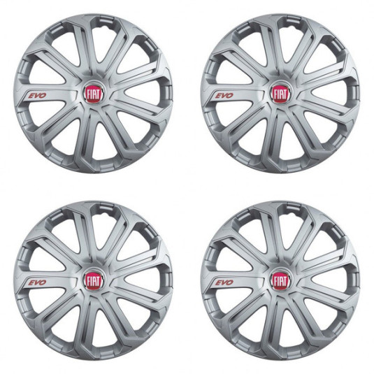 Fiat lökhárítók (piros) 15 Evo silver