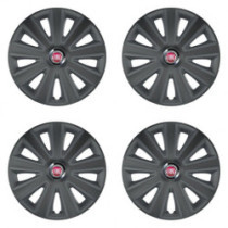 15 Aviator carbon grafite felni-kupak Fiat (piros)