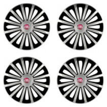 Küszöbvédő Fiat (piros) 15 TREND silver and black