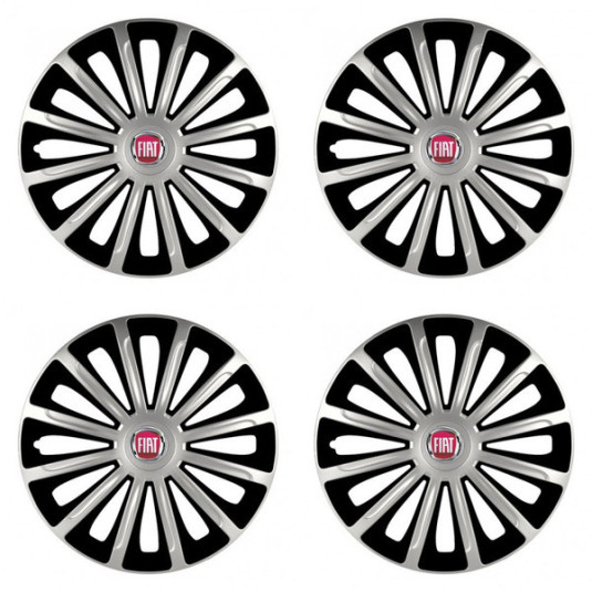 Küszöbvédő Fiat (piros) 15 TREND silver and black