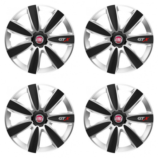 Kupaktartók Fiat (piros) 15 GTX CARBON ezüst/fekete