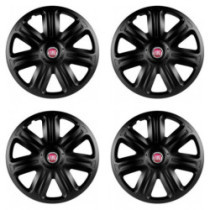 Felniközépső kupak Fiat (piros) 15 COMFORT BLACK