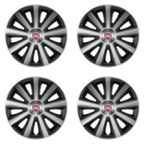 Kerékközépnugatok Fiat (piros) 16 Aviator carbon silver&black
