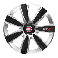 Díszkupak Fiat-hoz (piros) 16 GTX CARBON silver/black