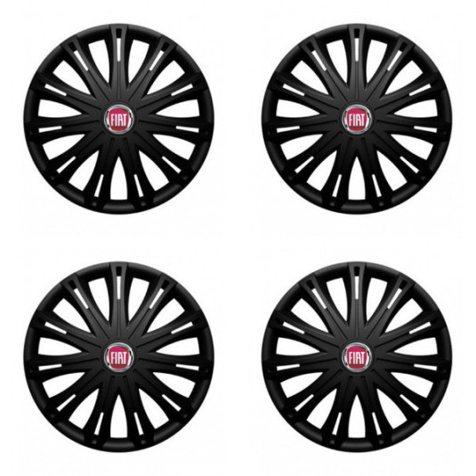 Dísztárcsa Fiat (piros) 16 SPARK BLACK