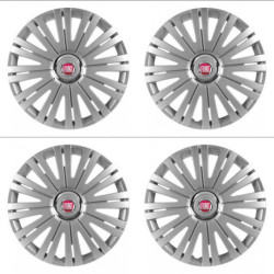 Kerékabroszok Fiat számára (piros) 16 ACTIVE RC