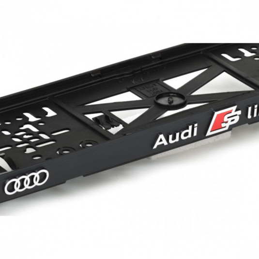Rendszámtábla alátét 3D AUDI S LINE