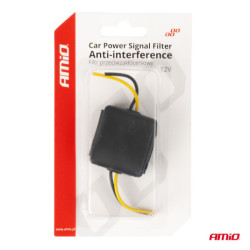 Autós zajszűrő szűrő üvegbiztosítékkal 12V AMiO-04099