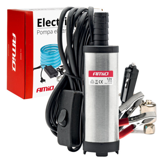 Elektromos dízelcsomag szivattyú 12V merülőcsomag, 38 mm átmérő - készlet csővel