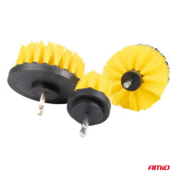Fúrógép tisztítókefe szett 3 db. AMiO-04017