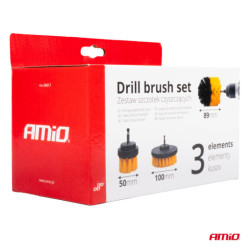 Fúrógép tisztítókefe szett 3 db. AMiO-04017