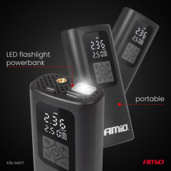 Vezeték nélküli légkompresszor LED USB-C 40W AMiO-04377