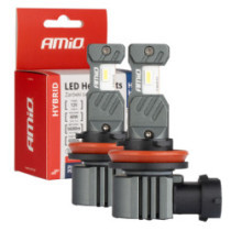 LED fényszóró izzók Hybrid sorozat H8 H9 H11 H16 6000K Canbus 60W AMIO-04116