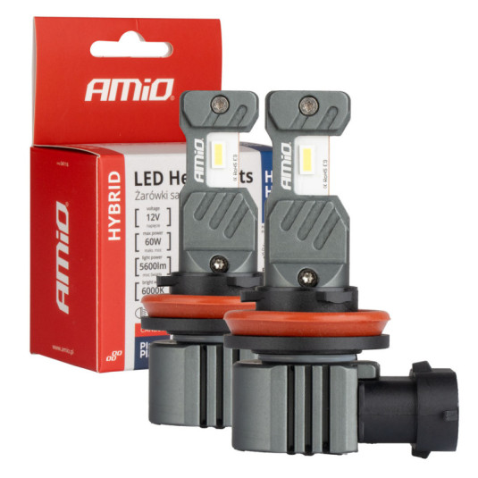 LED fényszóró izzók Hybrid sorozat H8 H9 H11 H16 6000K Canbus 60W AMIO-04116