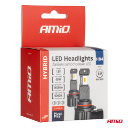 LED izzók főfény Hybrid sorozat HB4 9006 6000K Canbus 60W AMIO-04118