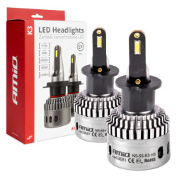 LED fényszóró izzók K3 H3 12V 6000K canbus AMIO-03681