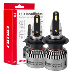LED fényszórófénytornyozó K3 H7 12V 6000K canbus AMIO-03683