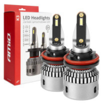 LED fényszórók K3 H8 H9 H11 H16 12V 6000K canbus AMIO-03686