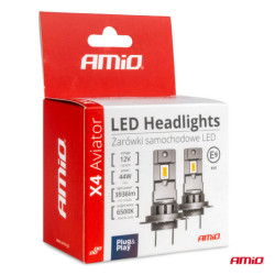 LED izzók X4-series AVIATOR H1 6500K max 44W AMIO-03761
