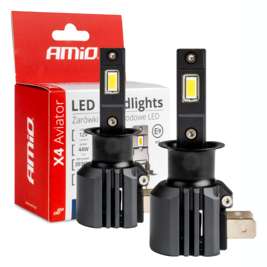 LED izzók X4-series AVIATOR H3 6500K max 44W AMIO-03762