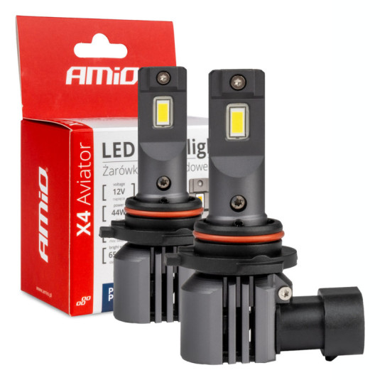 LED izzók X4-series AVIATOR HB4 9006 6500K max 44W AMIO-03767