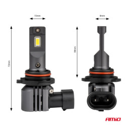LED izzók X4-series AVIATOR HB4 9006 6500K max 44W AMIO-03767