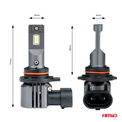 LED izzók X4-series AVIATOR HIR2 9012 6500K max 44W AMIO-03768