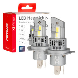 LED izzók X5-series WINGER H4 6000K max 44W AMIO-03945