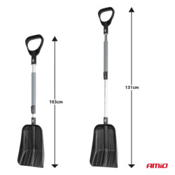 Teleszkópos hólap alumínium lapáttal 103-131 cm AMiO-04152