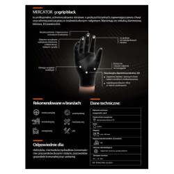 Nitril kesztyű GoGrip fekete XXL méret, 50 db