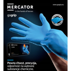 Nitril kesztyűk GoGrip kék L méret, 50 db