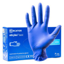 Nitril kesztyű Nitrylex Basic M méret, 100 db