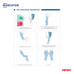 Nitril kesztyű Nitrylex Basic M méret, 100 db fekete
