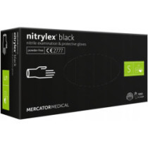 Nitriel kesztyű Nitrylex Basic S méret, 100 db fekete