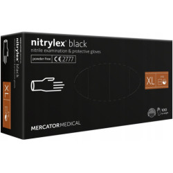 Nitrilkesztyű Nitrylex Basic XL-es méret, 100 db fekete