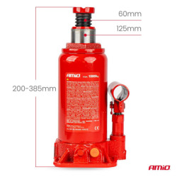 Hidraulikus dugattyús emelő 10T PVC dobozban AMIO-04184