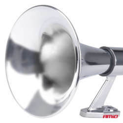 Fanfárkompakt 640 mm 12V 24V AMiO-04076 króm