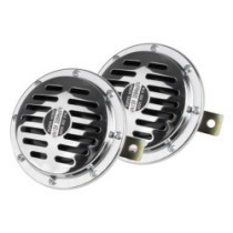 Hangjelzés kürt króm 125 mm 12V AMIO-04074