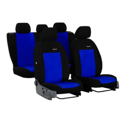 Poťahy pre VOLKSWAGEN TOURAN 5X1 II (2010-2015) Elegance (velour-velour) modré