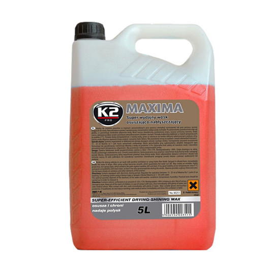 K2 Maxima 5L- szárító hidrofób viaszolaj