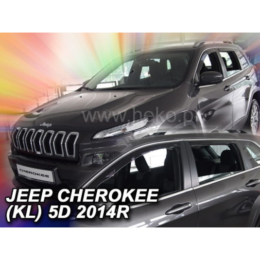 JEEP Cherokee (KL) 5D deflektorok (+hátsó) (2013-tól)