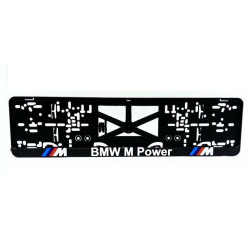 Rendszámtábla alátét 3D BMW M POWER verzió 1