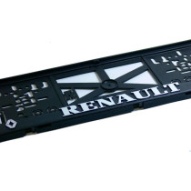 Rendszámtábla alátét 3D RENAULT régebbi logó