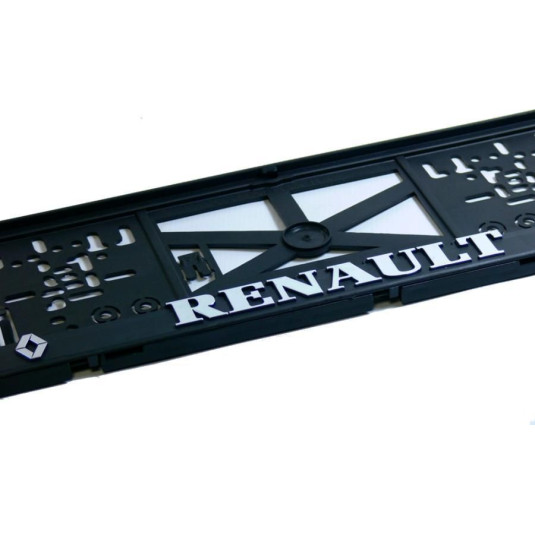 Rendszámtábla alátét 3D RENAULT régebbi logó