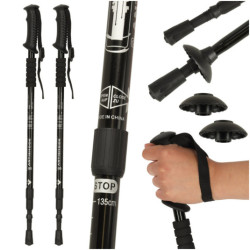 Nordic walking bot összecsukható - 2 db fekete